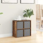 vidaXL Servírovacia skriňa so zásuvkou Staré drevo 49,5 x 22 x 47 cm – Obrázok 4