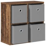 vidaXL Servírovacia skriňa so zásuvkou Staré drevo 49,5 x 22 x 47 cm – Obrázok 5