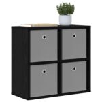 vidaXL Servírovacia skriňa so zásuvkou Čierny dub 59,5 x 27 x 57 cm – Obrázok 3