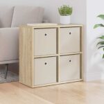 vidaXL Servírovacia skriňa so zásuvkou Sonoma dub 59,5 x 27 x 57 cm