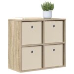 vidaXL Servírovacia skriňa so zásuvkou Sonoma dub 59,5 x 27 x 57 cm – Obrázok 3