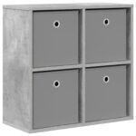 vidaXL Servírovacia skriňa so zásuvkou Betónová šedá 59,5 x 27 x 57 cm – Obrázok 2