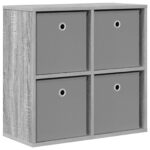 vidaXL Servírovacia skriňa so zásuvkou Sivý Sonoma 59,5 x 27 x 57 cm – Obrázok 2