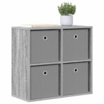 vidaXL Servírovacia skriňa so zásuvkou Sivý Sonoma 59,5 x 27 x 57 cm – Obrázok 3