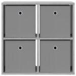 vidaXL Servírovacia skriňa so zásuvkou Sivý Sonoma 59,5 x 27 x 57 cm – Obrázok 6