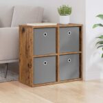 vidaXL Servírovacia skriňa so zásuvkou Staré drevo 59,5 x 27 x 57 cm