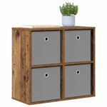 vidaXL Servírovacia skriňa so zásuvkou Staré drevo 59,5 x 27 x 57 cm – Obrázok 3