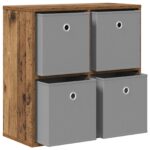 vidaXL Servírovacia skriňa so zásuvkou Staré drevo 59,5 x 27 x 57 cm – Obrázok 5