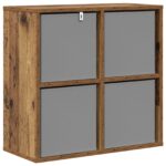 vidaXL Servírovacia skriňa so zásuvkou Staré drevo 59,5 x 27 x 57 cm – Obrázok 8