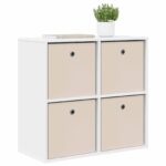 vidaXL Servírovacia skriňa so zásuvkou Biela 68,5 x 32 x 67 cm – Obrázok 3