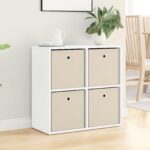 vidaXL Servírovacia skriňa so zásuvkou Biela 68,5 x 32 x 67 cm – Obrázok 4