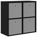 vidaXL Servírovacia skriňa so zásuvkou Čierny dub 68,5 x 32 x 67 cm – Obrázok 2