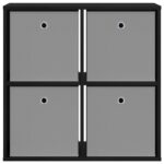 vidaXL Servírovacia skriňa so zásuvkou Čierny dub 68,5 x 32 x 67 cm – Obrázok 6