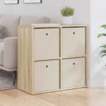vidaXL Servírovacia skriňa so zásuvkou Sonoma dub 68,5 x 32 x 67 cm