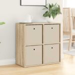 vidaXL Servírovacia skriňa so zásuvkou Sonoma dub 68,5 x 32 x 67 cm – Obrázok 4