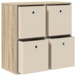 vidaXL Servírovacia skriňa so zásuvkou Sonoma dub 68,5 x 32 x 67 cm – Obrázok 5