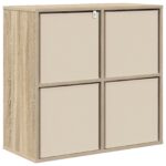 vidaXL Servírovacia skriňa so zásuvkou Sonoma dub 68,5 x 32 x 67 cm – Obrázok 8