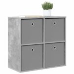 vidaXL Servírovacia skriňa so zásuvkou Betónová šedá 68,5 x 32 x 67 cm – Obrázok 3