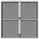 vidaXL Servírovacia skriňa so zásuvkou Betónová šedá 68,5 x 32 x 67 cm – Obrázok 6