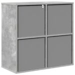 vidaXL Servírovacia skriňa so zásuvkou Betónová šedá 68,5 x 32 x 67 cm – Obrázok 8