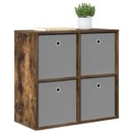 vidaXL Servírovacia skriňa so zásuvkou Dymová dub 68,5 x 32 x 67 cm – Obrázok 3