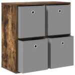 vidaXL Servírovacia skriňa so zásuvkou Dymová dub 68,5 x 32 x 67 cm – Obrázok 5