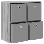 vidaXL Servírovacia skriňa so zásuvkou Sivý Sonoma 68,5 x 32 x 67 cm – Obrázok 5