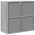 vidaXL Servírovacia skriňa so zásuvkou Sivý Sonoma 68,5 x 32 x 67 cm – Obrázok 8