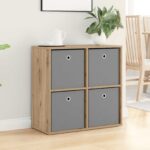vidaXL Servírovacia skriňa so zásuvkou Remeselný dub 68,5 x 32 x 67 cm – Obrázok 4