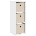 vidaXL Servírovacia skriňa so zásuvkou Biela 25,5 x 22 x 69,5 cm – Obrázok 2
