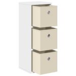 vidaXL Servírovacia skriňa so zásuvkou Biela 25,5 x 22 x 69,5 cm – Obrázok 4