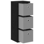 vidaXL Servírovacia skriňa so zásuvkou Čierny dub 25,5 x 22 x 69,5 cm – Obrázok 4