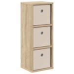 vidaXL Servírovacia skriňa so zásuvkou Sonoma dub 25,5 x 22 x 69,5 cm – Obrázok 2