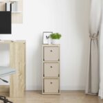 vidaXL Servírovacia skriňa so zásuvkou Sonoma dub 25,5 x 22 x 69,5 cm – Obrázok 3
