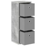 vidaXL Servírovacia skriňa Betónová šedá 25,5 x 22 x 69,5 cm – Obrázok 2