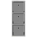 vidaXL Servírovacia skriňa Betónová šedá 25,5 x 22 x 69,5 cm – Obrázok 4