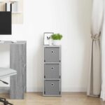 vidaXL Servírovacia skriňa so zásuvkou Sivý Sonoma 25,5 x 22 x 69,5 cm – Obrázok 3