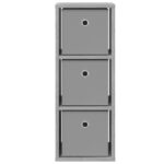 vidaXL Servírovacia skriňa so zásuvkou Sivý Sonoma 25,5 x 22 x 69,5 cm – Obrázok 5