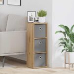 vidaXL Servírovacia skriňa Remeselný dub 25,5 x 22 x 69,5 cm