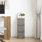 vidaXL Servírovacia skriňa Remeselný dub 25,5 x 22 x 69,5 cm – Obrázok 3