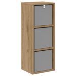 vidaXL Servírovacia skriňa Remeselný dub 25,5 x 22 x 69,5 cm – Obrázok 7