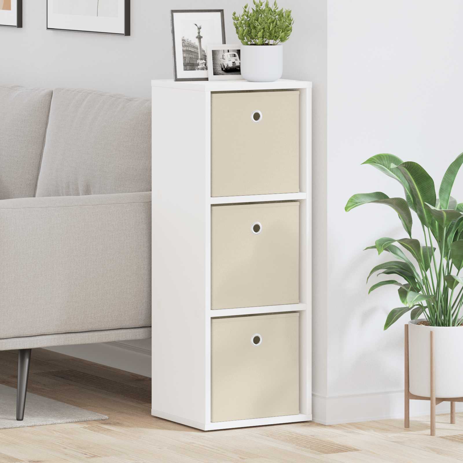 8000556_1.jpg vidaXL Servírovacia skriňa so zásuvkou Biela 30,5 x 27 x 84,5 cm – Obrázok 1