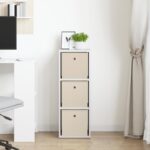 vidaXL Servírovacia skriňa so zásuvkou Biela 30,5 x 27 x 84,5 cm – Obrázok 3