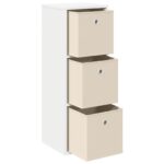 vidaXL Servírovacia skriňa so zásuvkou Biela 30,5 x 27 x 84,5 cm – Obrázok 4