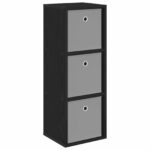 vidaXL Servírovacia skriňa so zásuvkou Čierny dub 30,5 x 27 x 84,5 cm – Obrázok 2