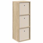 vidaXL Servírovacia skriňa so zásuvkou Sonoma dub 30,5 x 27 x 84,5 cm – Obrázok 2