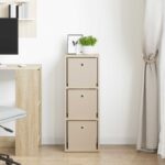 vidaXL Servírovacia skriňa so zásuvkou Sonoma dub 30,5 x 27 x 84,5 cm – Obrázok 3
