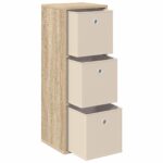 vidaXL Servírovacia skriňa so zásuvkou Sonoma dub 30,5 x 27 x 84,5 cm – Obrázok 4