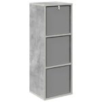 vidaXL Servírovacia skriňa Betónová šedá 30,5 x 27 x 84,5 cm – Obrázok 7