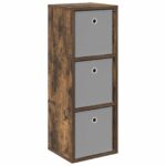 vidaXL Servírovacia skriňa so zásuvkou Dymová dub 30,5 x 27 x 84,5 cm – Obrázok 2